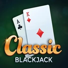 Classic Blackjack online game logo by Red Tiger Gaming on spin-joys.nl