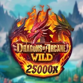 Dragons of Arcane Wild slot icon by Foxium, available at Spinjoys Casino