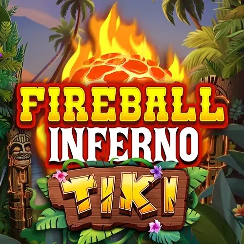 Fireball Inferno Tiki game by NetEnt – logo hosted on Spinjoys Casino