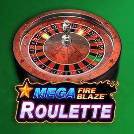 Mega Fire Blaze Roulette online game logo by Playtech on spin-joys.nl
